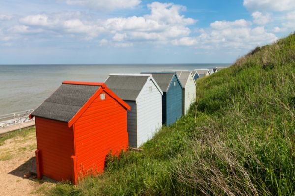 Overstrand pretty beach huts